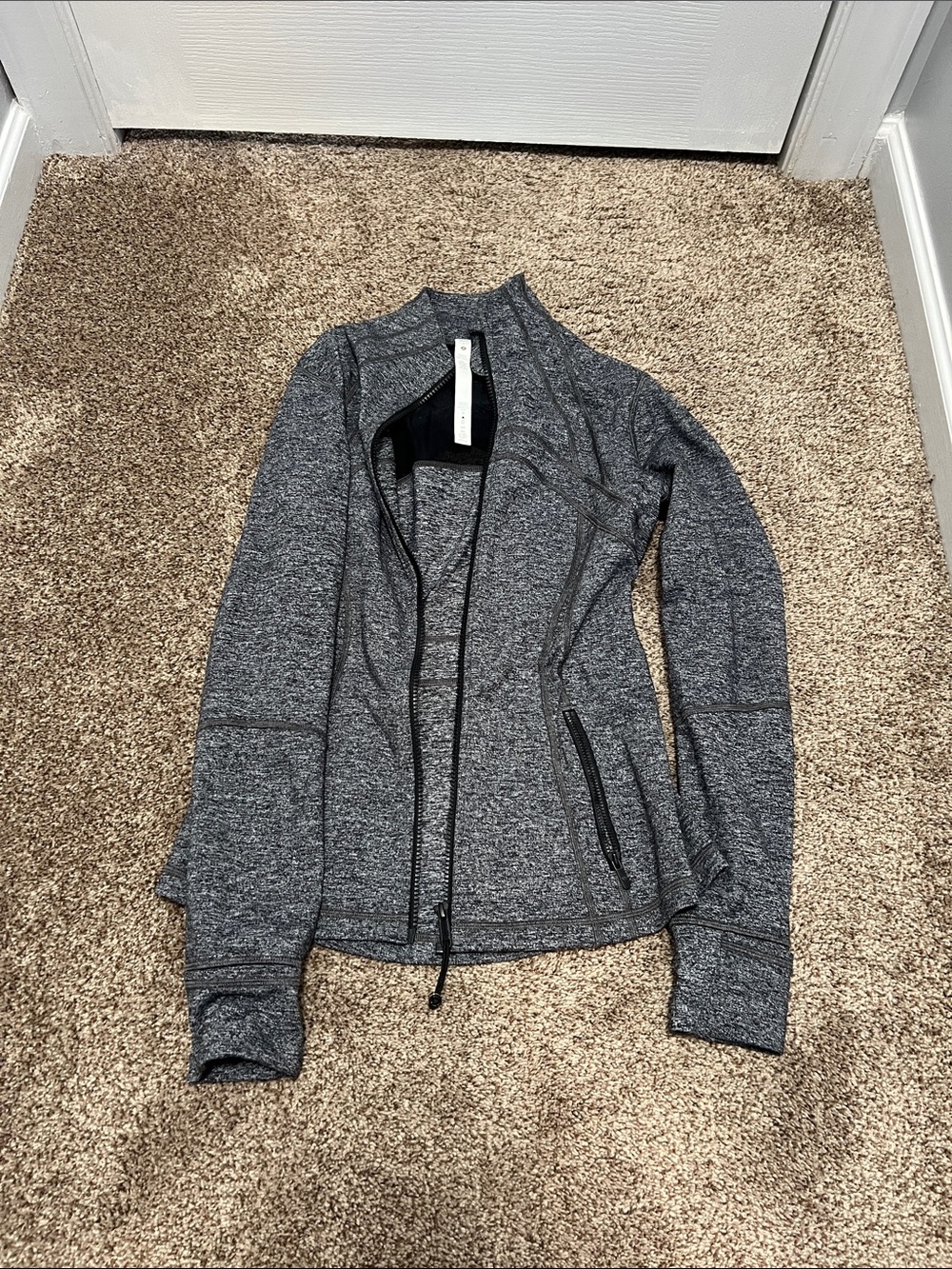 lululemon athletica Gray Heather Utility Zip Jacket define